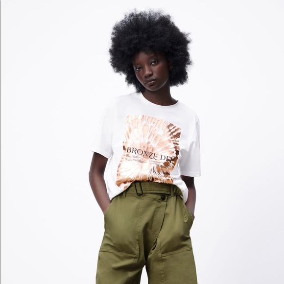 ZARA Contrast Top Size S - Picture 2 of 7